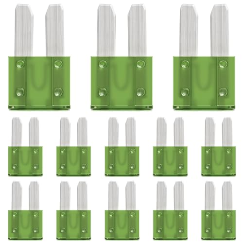 ALLECIN 30 Stück 30A Micro2 Sicherungen KFZ 30Amp Autosicherungen Micro 2 30Ampere Flachsicherungen Stecksicherungen Mikro2 Auto Sicherung für Wohnmobil PKW LKW ALLECIN 30 Stück 30A Micro2 Sicherungen KFZ 30Amp Autosicherungen Micro 2 30Ampere Flachsicherungen Stecksicherungen Mikro2 Auto Sicherung für Wohnmobil PKW LKW von ALLECIN