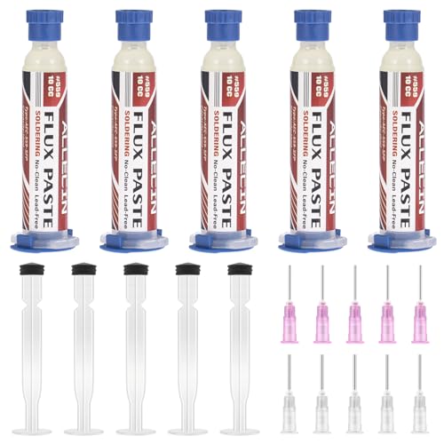 ALLECIN 5 Stück Flussmittel Löten 10mL No Clean Lötflussmittel Bleifrei Soldering Flux Paste Lötpaste 10CC Lötfett Löt Flussmittel Bleifreies Lötflussmittelpaste AEC-559-SFP für SMD PCB BGA Lötzinn ALLECIN 5 Stück Flussmittel Löten 10mL No Clean Lötflussmittel Bleifrei Soldering Flux Paste Lötpaste 10CC Lötfett Löt Flussmittel Bleifreies Lötflussmittelpaste AEC-559-SFP für SMD PCB BGA Lötzinn von ALLECIN