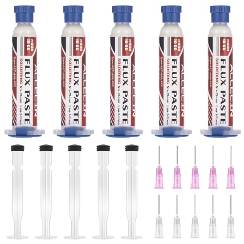 ALLECIN 5 Stück Flussmittel Löten 10mL No Clean Lötflussmittel Bleifreies Solder Flux Paste 10CC Kolophonium Lötzinn Bleifrei Keine Reinigung Flussmittelpaste Lötpaste AEC-558-SFP Lötpastenflussmittel ALLECIN 5 Stück Flussmittel Löten 10mL No Clean Lötflussmittel Bleifreies Solder Flux Paste 10CC Kolophonium Lötzinn Bleifrei Keine Reinigung Flussmittelpaste Lötpaste AEC-558-SFP Lötpastenflussmittel von ALLECIN