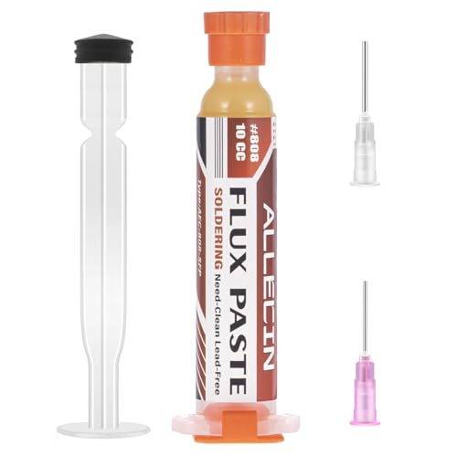 ALLECIN Flussmittel Löten Bleifreies Lötflussmittel 10mL Solder Flux Paste 10CC Lötfett Löt Flussmittel Bleifrei Lötflussmittelpaste AEC-808 für Lötzinn Elektronik (1 Stück) von ALLECIN