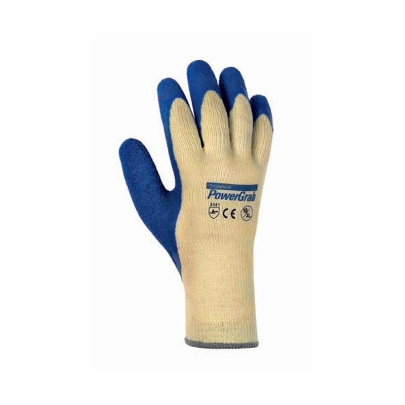 ALLEGRA Polyester Strickhandschuh mit Latexbeschichtung Blau Größe 10 von ALLEGRA