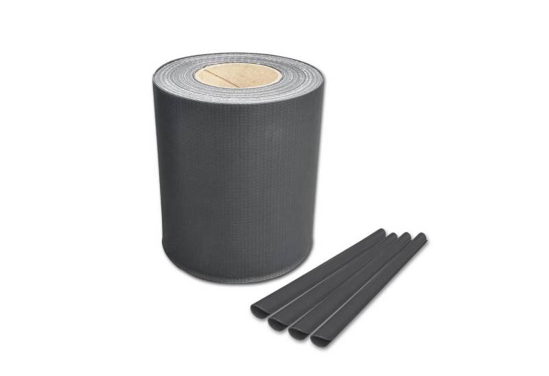 ALLEGRA Sichtschutzstreifen 1 Rolle Sichtschutzstreifen 19 cm x 50 m RAL 7016, Anthrazitgrau von ALLEGRA