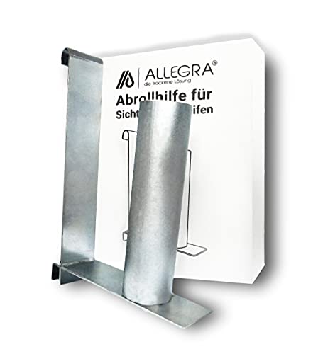 ALLEGRA Abrollhilfe für Sichtschutzstreifen Abroller Montagehilfe NEUES Modell für PVC Doppelstabmattenzaun Zaun Garten Sichtschutz Zaunfolie von ALLEGRA