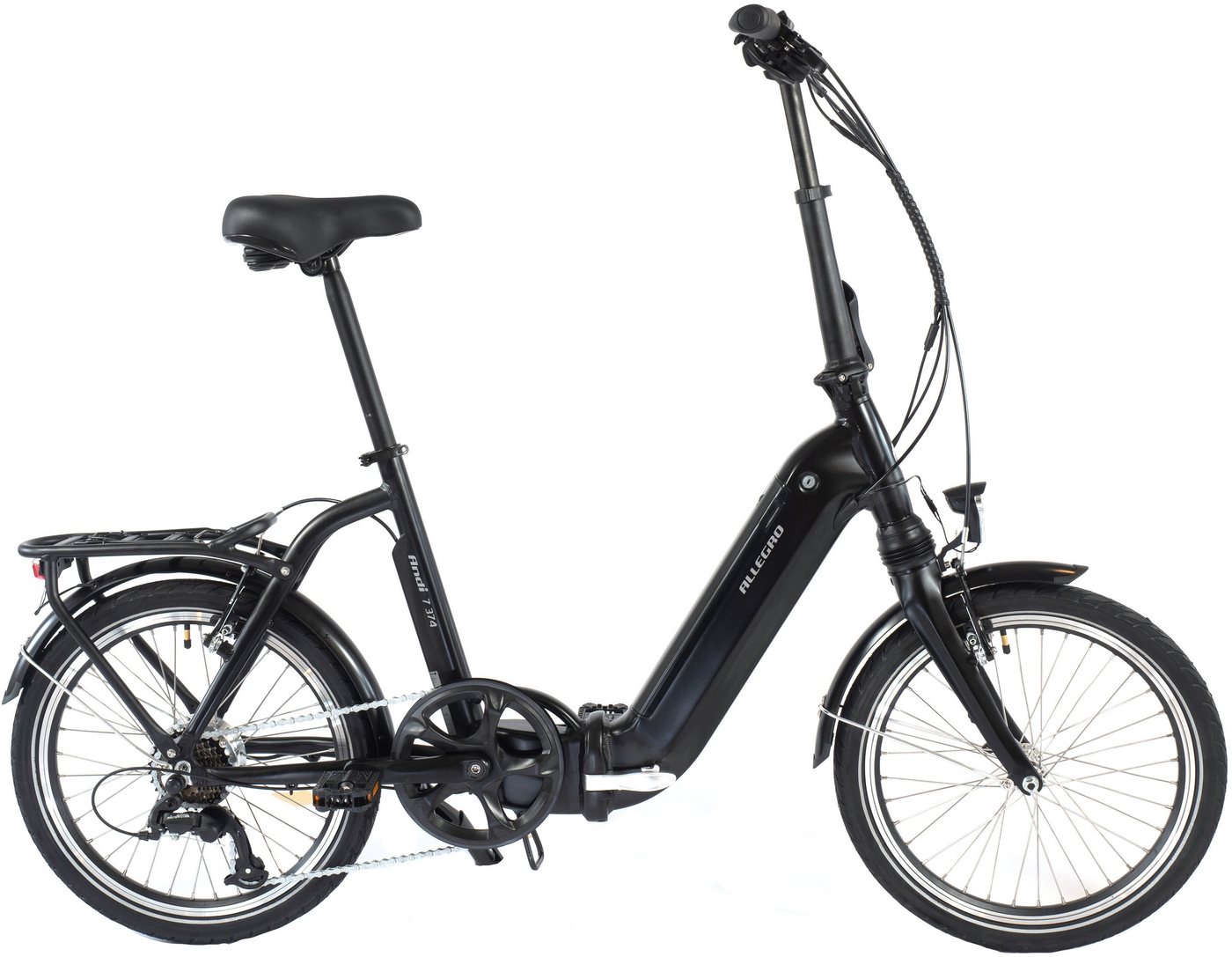 ALLEGRO E-Bike Andi 7 374, 7 Gang microSHIFT, Kettenschaltung, Heckmotor, 374 Wh Akku von ALLEGRO