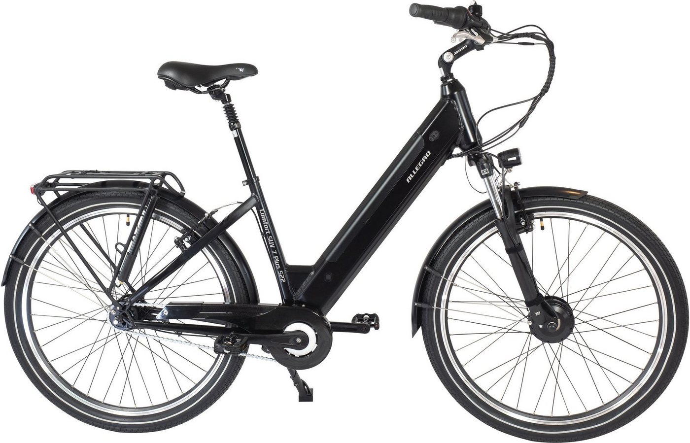 ALLEGRO E-Bike Comfort SUV 7 Plus 522, 7 Gang Shimano Nexus Schaltwerk, Nabenschaltung, Frontmotor, 522 Wh Akku von ALLEGRO