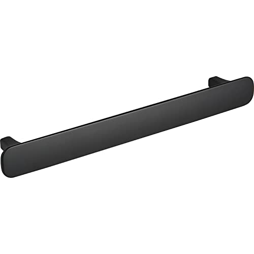 ALLES IM GRIFF Allles Möbelgriff Aion LA 160mm flach Breite 190mm - Schrankgriff für Möbelfronten - Zinkdruckguss schwarz matt von ALLES IM GRIFF