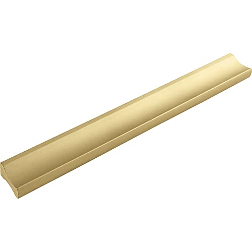 ALLES IM GRIFF Möbelgriff Alto LA 128mm - flacher Schubladengriff Breite 150mm - ideal Schubladen, Aluminium gold matt von ALLES IM GRIFF