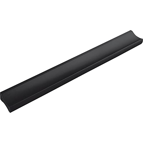 ALLES IM GRIFF Möbelgriff Alto LA 128mm - flacher Schubladengriff Breite 150mm - ideal Schubladen, Aluminium schwarz matt von ALLES IM GRIFF