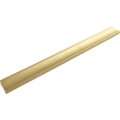 ALLES IM GRIFF Möbelgriff Alto LA 192mm - flacher Schubladengriff Breite 230mm - ideal Schubladen, Aluminium gold matt von ALLES IM GRIFF