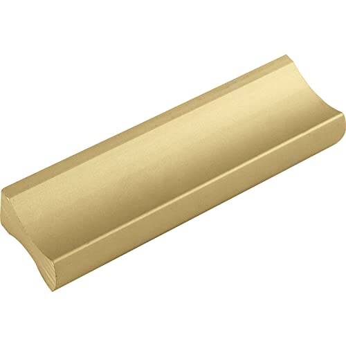 ALLES IM GRIFF Möbelgriff Alto LA 32mm - flacher Schubladengriff Breite 58mm - ideal Schubladen, Aluminium gold matt von ALLES IM GRIFF