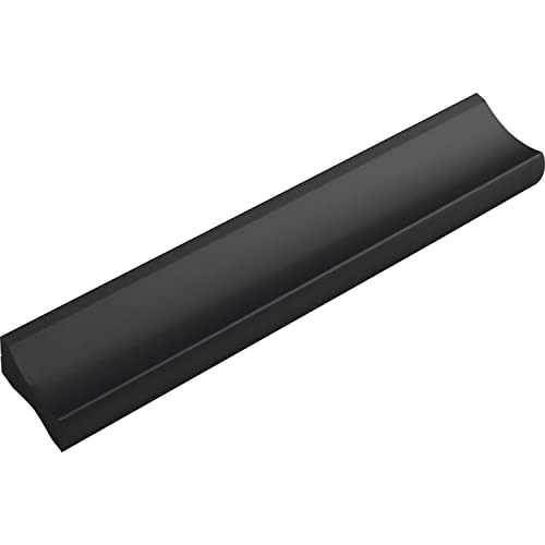 ALLES IM GRIFF Möbelgriff Alto LA 64mm - flacher Schubladengriff Breite 90mm - ideal Schubladen, Aluminium schwarz matt von ALLES IM GRIFF