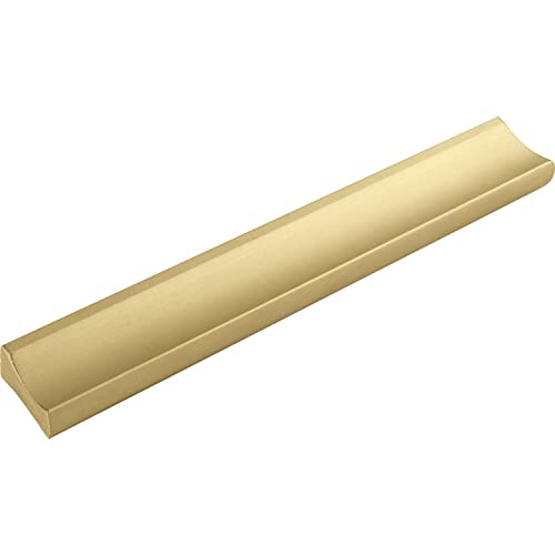 ALLES IM GRIFF Möbelgriff Alto LA 96mm - flacher Schubladengriff Breite 120mm - ideal Schubladen, Aluminium gold matt von ALLES IM GRIFF