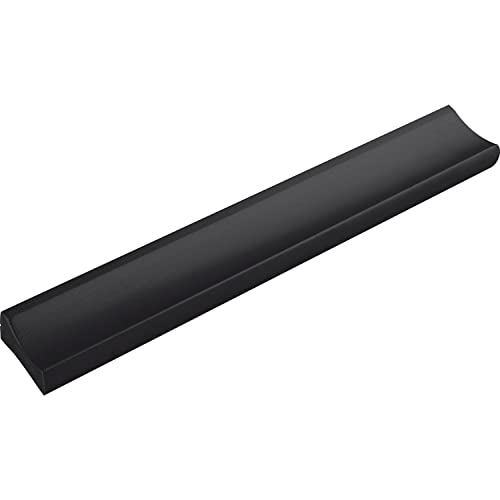 ALLES IM GRIFF Möbelgriff Alto LA 96mm - flacher Schubladengriff Breite 120mm - ideal Schubladen, Aluminium schwarz matt von ALLES IM GRIFF