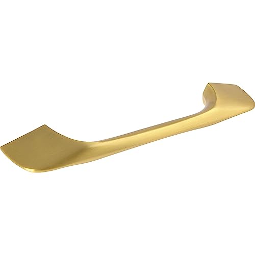 ALLES IM GRIFF Möbelgriff Malfa LA 128/160mm - Breite 176,2mm, Designer Zinkdruckguss, gold matt von ALLES IM GRIFF
