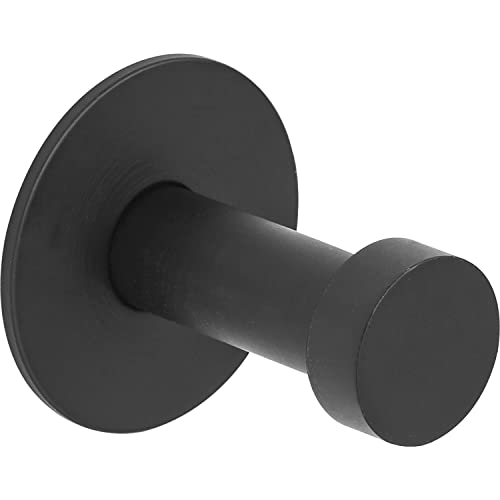 ALLES IM GRIFF Wandhaken Pirwa 1 - Kleiderhaken Wand einzeln - Garderobenhaken mit Grundplatte Tiefe 32mm, Stahl schwarz matt ALLES IM GRIFF Wandhaken Pirwa 1 - Kleiderhaken Wand einzeln - Garderobenhaken mit Grundplatte Tiefe 32mm, Stahl schwarz matt von ALLES IM GRIFF
