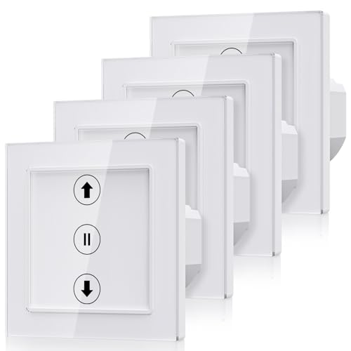 ALLEVOI Smart Rolladenschalter, Wlan Jalousie Schalter mit schaltbaren LEDs, Kompatibel mit Amazon Alexa/Google Assistant, Neutralleiter erforderlich 80x80 mm ALLEVOI Smart Rolladenschalter, Wlan Jalousie Schalter mit schaltbaren LEDs, Kompatibel mit Amazon Alexa/Google Assistant, Neutralleiter erforderlich 80x80 mm von ALLEVOI