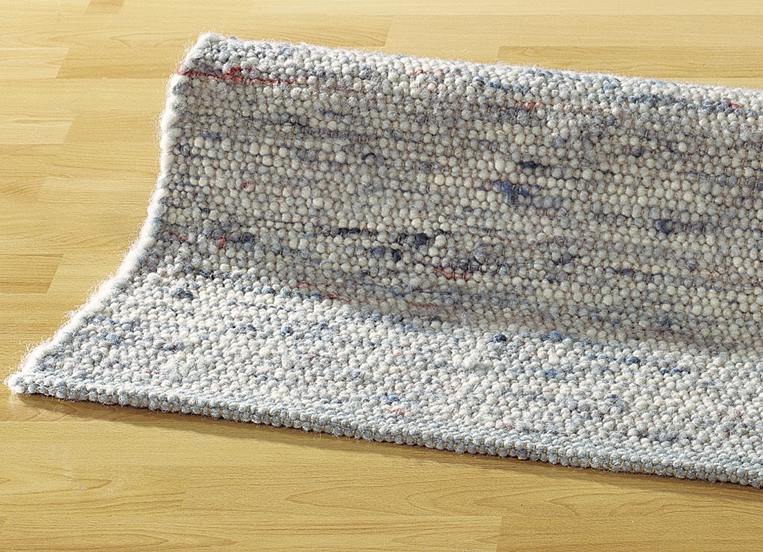 Handgewebte Brücken und Teppiche, Größe 113 (Brücke, 70x130 cm), Blau von ALLGÄUER HANDWEBEREI
