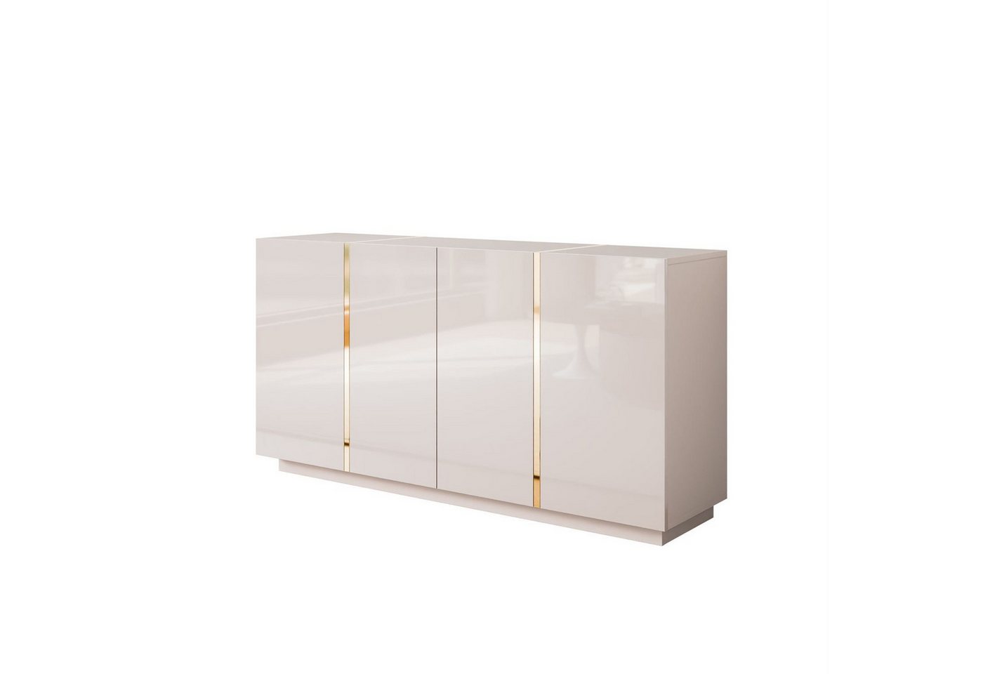 ALLHOUSE24 Kommode DIAMANT GOLD Hochglanz 158 cm Sideboard weiß, schwarz oder kaschmir, Breite 158 cm ALLHOUSE24 Kommode DIAMANT GOLD Hochglanz 158 cm Sideboard weiß, schwarz oder kaschmir, Breite 158 cm von ALLHOUSE24
