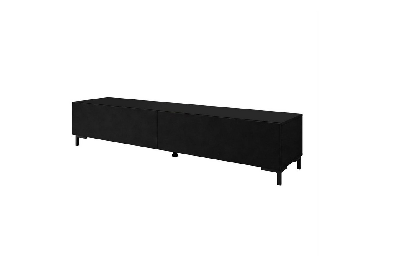 ALLHOUSE24 Lowboard MATT SCHWARZ 175 mit Füße schwarz / gold matt TV Schrank BERLIN, 175 cm Breite ALLHOUSE24 Lowboard MATT SCHWARZ 175 mit Füße schwarz / gold matt TV Schrank BERLIN, 175 cm Breite von ALLHOUSE24