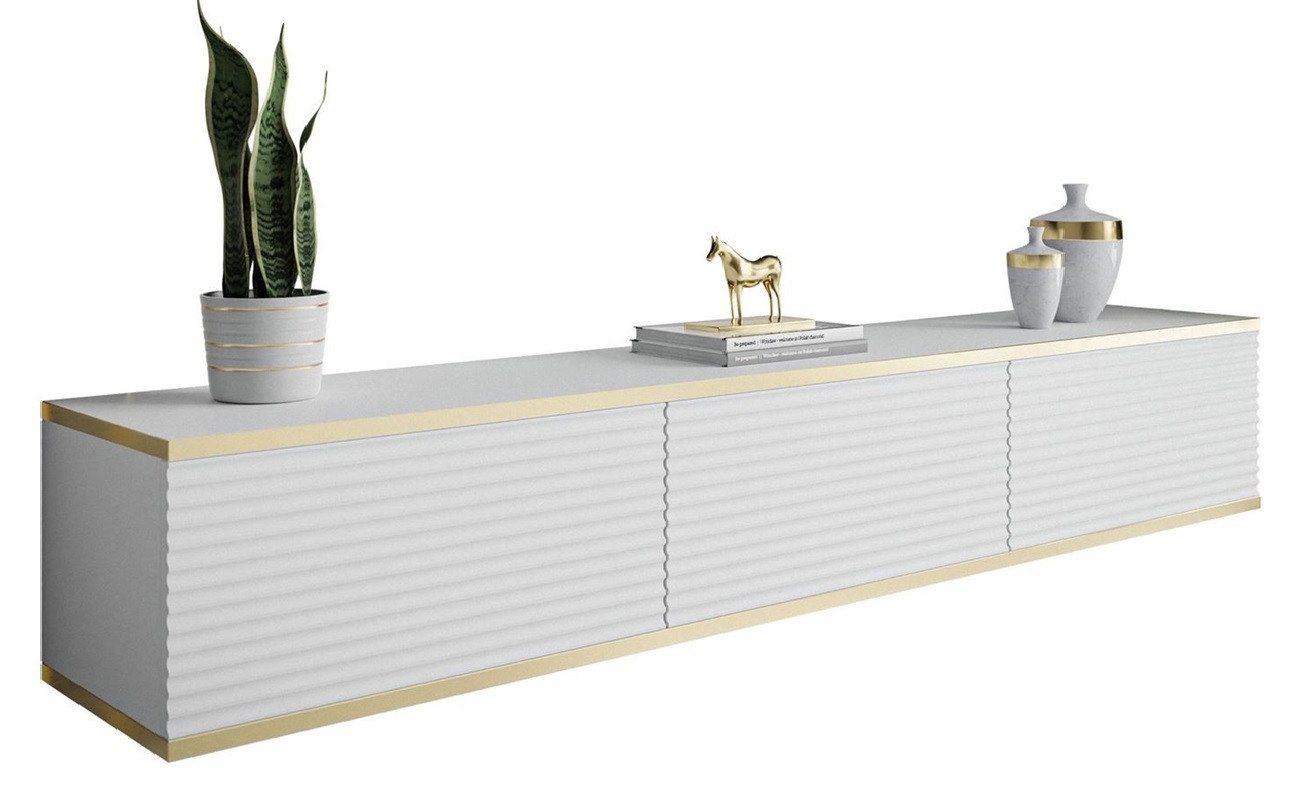 ALLHOUSE24 Lowboard hängender TV Schrank RIVERA 175 Breite geriffelte Fronten BERLIN ALLHOUSE24 Lowboard hängender TV Schrank RIVERA 175 Breite geriffelte Fronten BERLIN von ALLHOUSE24