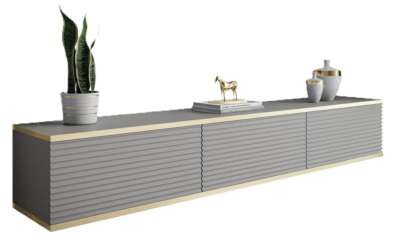 ALLHOUSE24 Lowboard hängender TV Schrank RIVERA 175 Breite geriffelte Fronten BERLIN ALLHOUSE24 Lowboard hängender TV Schrank RIVERA 175 Breite geriffelte Fronten BERLIN von ALLHOUSE24