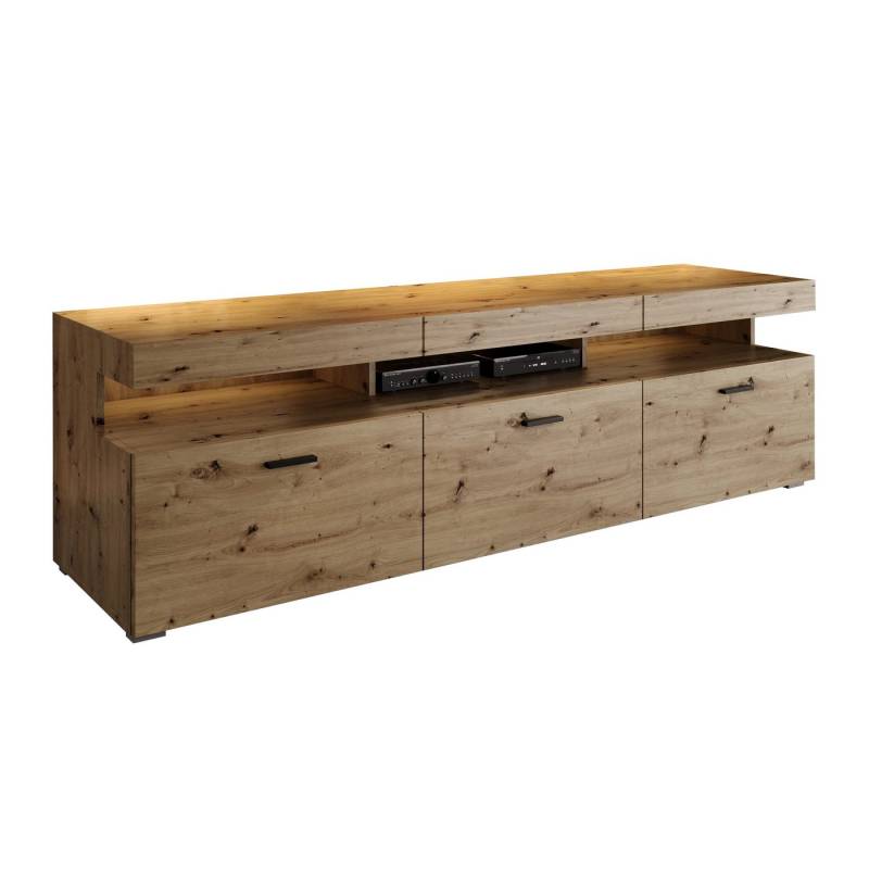 ALLHOUSE24 TV-Schrank MILANO 180 cm LED Beleuchtung Unterschrank Griffe oder Push to Open Breite 180 cm ALLHOUSE24 TV-Schrank MILANO 180 cm LED Beleuchtung Unterschrank Griffe oder Push to Open Breite 180 cm von ALLHOUSE24