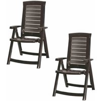 Aruba SET 2 x Klappsessel graphit von ALLIBERT