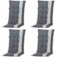 Set 4 x Garden a hoch grau 50 % Baumwolle, 45 % Polyester von ALLIBERT