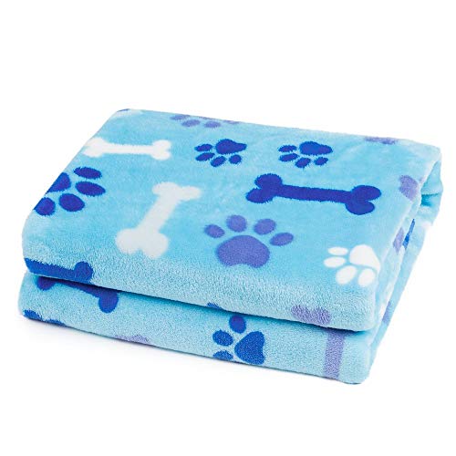 ALLISANDRO® Hundedecke Haustier Katzen Decke Flanell Blau sehr Weich und Schöne perfekt für Winter(160 * 100cm) von ALLISANDRO