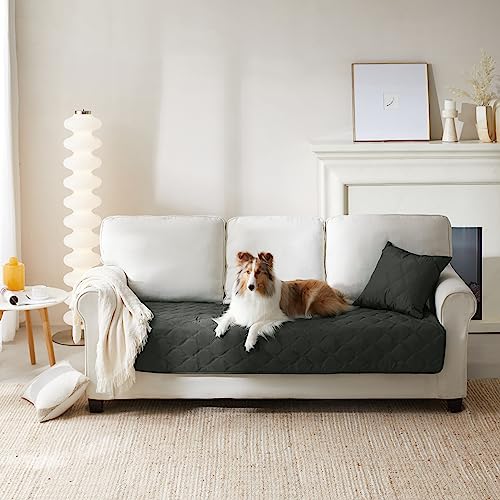 ALLISANDRO Hundedecke Reversible wasserdichte Haustier Sofa Abdeckung, Couch-Schutz, Große Haustierdecken für Hunde und Katzen, Sofaauflage, 178x 78 cm, Graugrün von ALLISANDRO