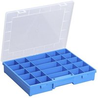 Allit Sortimentskasten EuroPlus Basic 37/25 blau/transparent Aufbewahrung von Allit