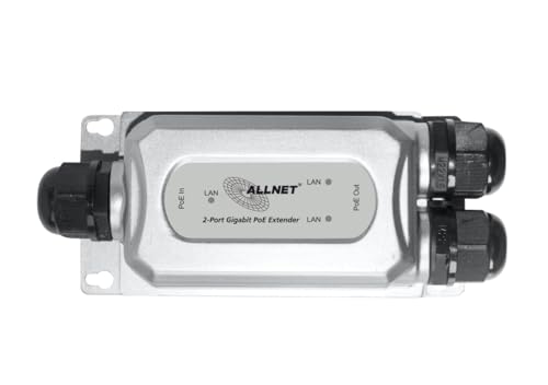 ALLNET ALL-PR2013O-30W pont & répéteur Répéteur réseau 1000 Mbit/s Noir, Argent von AllNet