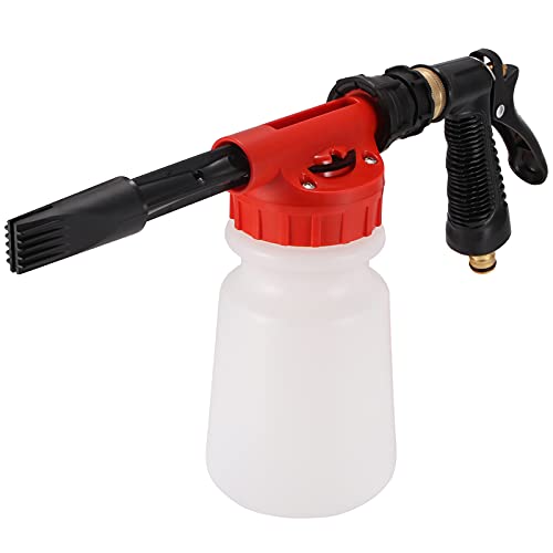 ALLOMN Schaumlanze, Schaumpistole Auto Schaum Pistole, Multifunktionale Auto Reinigung Schaum Pistole Auto Wasser Seife Shampoo Sprayer für Van Motorrad Fahrzeug 900ML von ALLOMN