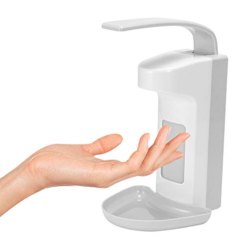 ALLOMN Seifenspender Wandspender, 500ML Seifenspender Desinfektionsspender Kunststoffpumpe Seifendesinfektionsspender Ellenbogen drücken Handdrücken zum Zuhause Büro Schule Krankenhaus (500ML) von ALLOMN