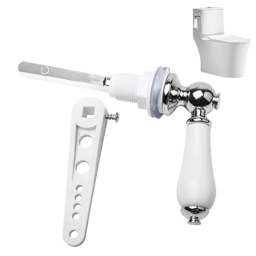 ALLOMN Toilettenspülgriff, Universeller Toilettenspülhebelsatz aus Keramik Ersatz-Toilettenspülkastengriff Reparaturgriff für WC-Spülkasten Griffstangensatz für Toilettenspülkasten Spülhebel von ALLOMN