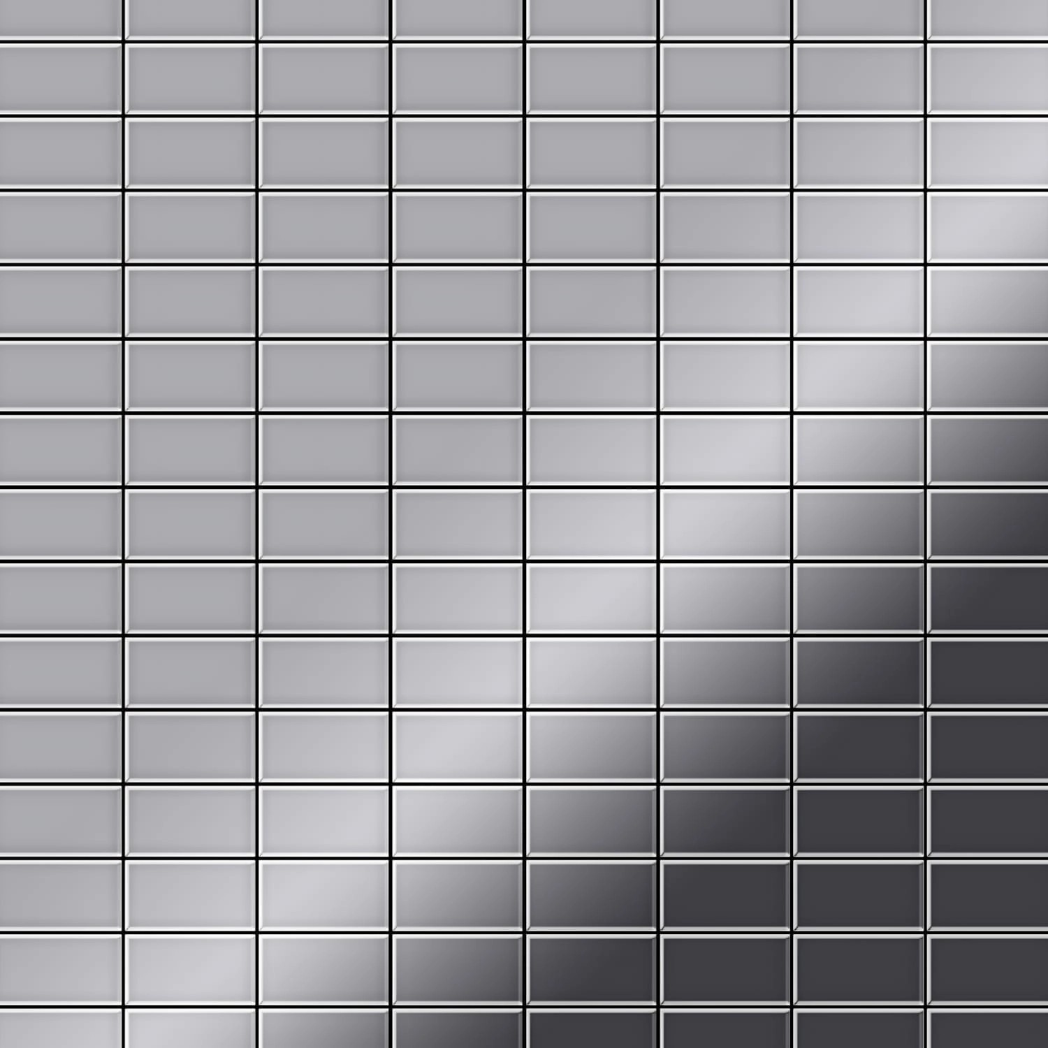 ALLOY Mosaik Fliese Massiv Metall Edelstahl Hochglanz Grau 1,6mm Bauhaus-s-s-m 1 Paket mit 10 Matten 1,05 m2 Grau ALLOY Mosaik Fliese Massiv Metall Edelstahl Hochglanz Grau 1,6mm Bauhaus-s-s-m 1 Paket mit 10 Matten 1,05 m2 Grau von ALLOY