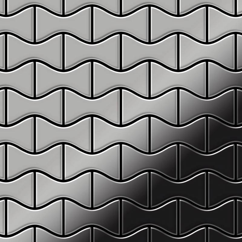 ALLOY Mosaik Fliese Massiv Metall Edelstahl Hochglanz Grau 1,6mm Kismet-s-s-m 1 Paket mit 10 Matten 0,86 m2 Grau ALLOY Mosaik Fliese Massiv Metall Edelstahl Hochglanz Grau 1,6mm Kismet-s-s-m 1 Paket mit 10 Matten 0,86 m2 Grau von ALLOY