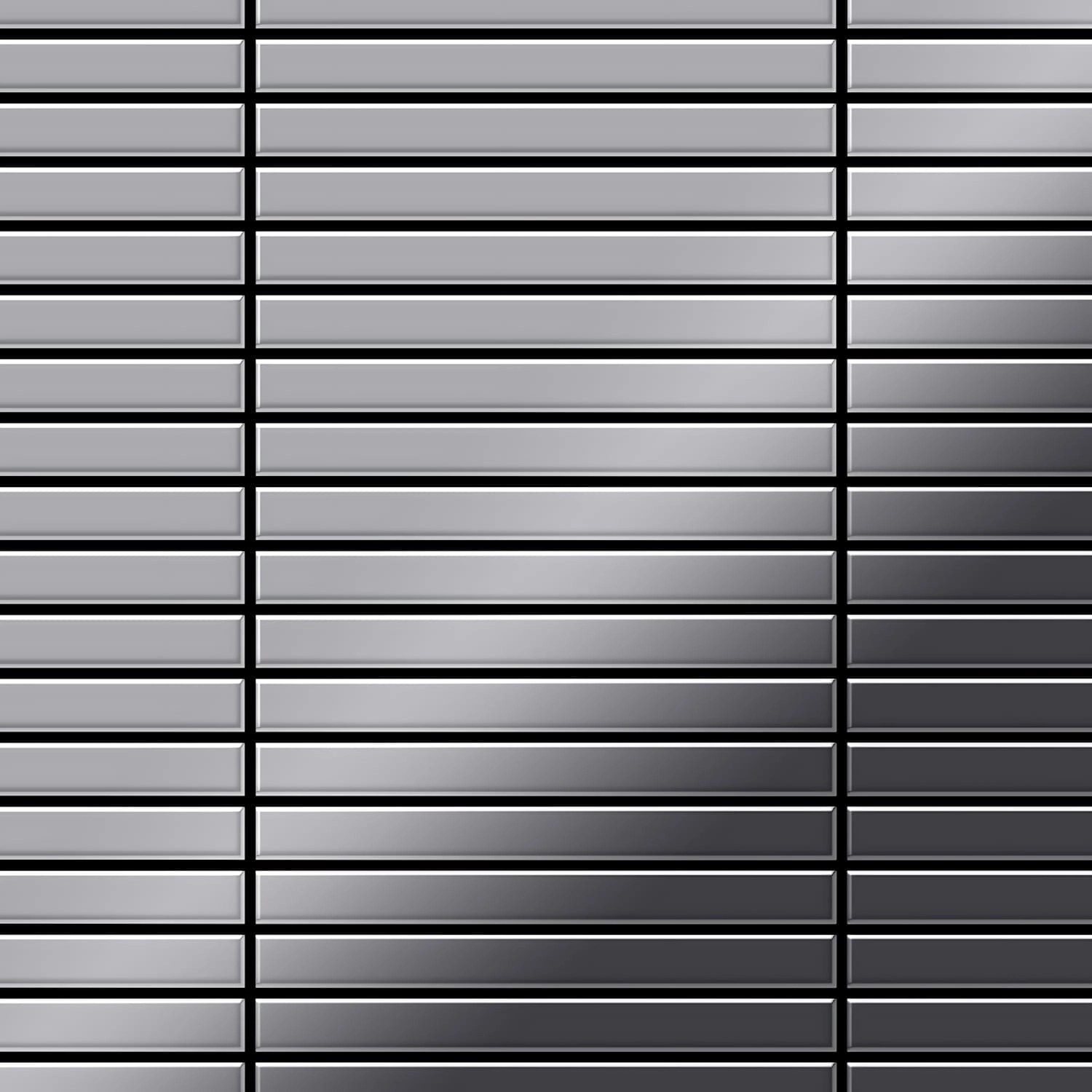 ALLOY Mosaik Fliese Massiv Metall Edelstahl Hochglanz Grau 1,6mm Linear-s-s-m 1 Paket mit 10 Matten 0,94 m2 Grau ALLOY Mosaik Fliese Massiv Metall Edelstahl Hochglanz Grau 1,6mm Linear-s-s-m 1 Paket mit 10 Matten 0,94 m2 Grau von ALLOY