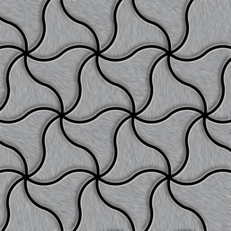 ALLOY Mosaik Fliese Massiv Metall Edelstahl Marine Gebürstet Grau 1,6mm Ninja-s-s-mb 1 Paket mit 10 Matten 0,67 m2 Grau ALLOY Mosaik Fliese Massiv Metall Edelstahl Marine Gebürstet Grau 1,6mm Ninja-s-s-mb 1 Paket mit 10 Matten 0,67 m2 Grau von ALLOY