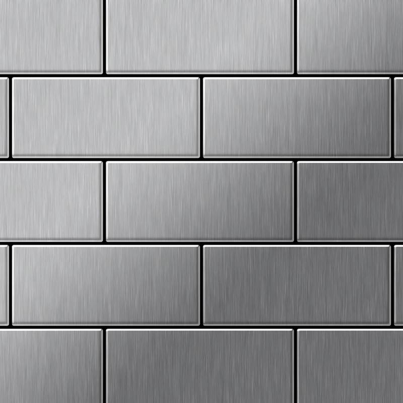 ALLOY Mosaik Fliese Massiv Metall Edelstahl Marine Gebürstet Grau 1,6mm Subway-s-s-mb 1 Paket mit 50 Matten 0,58 m2 Grau ALLOY Mosaik Fliese Massiv Metall Edelstahl Marine Gebürstet Grau 1,6mm Subway-s-s-mb 1 Paket mit 50 Matten 0,58 m2 Grau von ALLOY