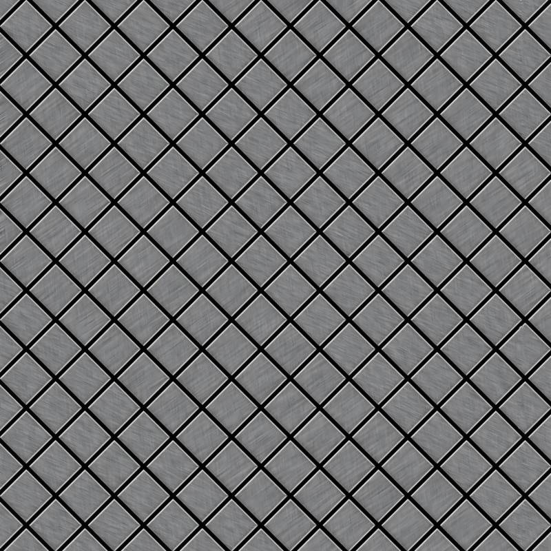 ALLOY Mosaik Fliese Massiv Metall Edelstahl Marine Gebürstet Grau Diamond-s-s-mb 1 Paket mit 10 Matten 0,91 m2 Grau ALLOY Mosaik Fliese Massiv Metall Edelstahl Marine Gebürstet Grau Diamond-s-s-mb 1 Paket mit 10 Matten 0,91 m2 Grau von ALLOY