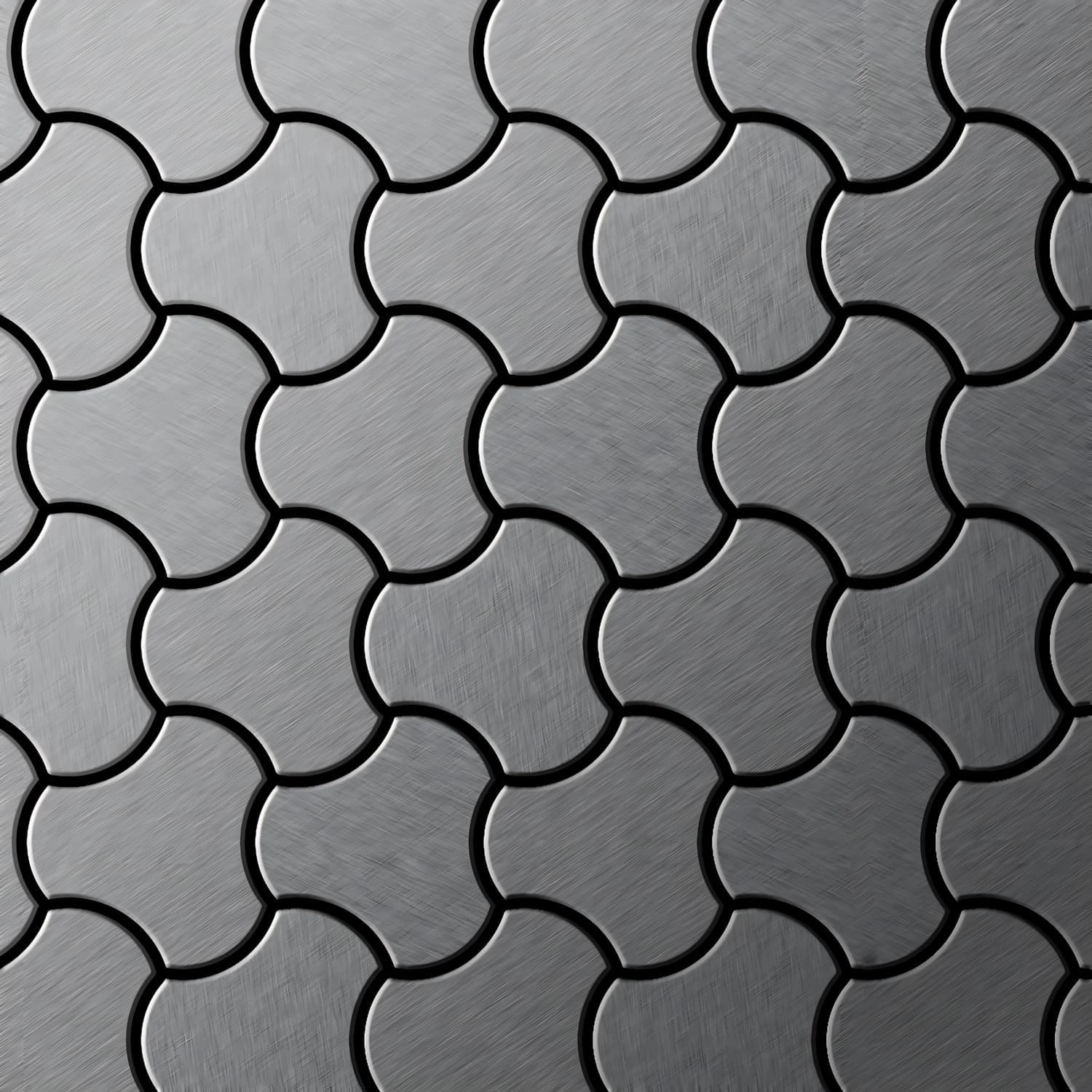 ALLOY Mosaik Fliese Massiv Metall Edelstahl Marine Gebürstet Grau Ubiquity-s-s-mb 1 Paket mit 10 Matten 0,75 m2 Grau ALLOY Mosaik Fliese Massiv Metall Edelstahl Marine Gebürstet Grau Ubiquity-s-s-mb 1 Paket mit 10 Matten 0,75 m2 Grau von ALLOY
