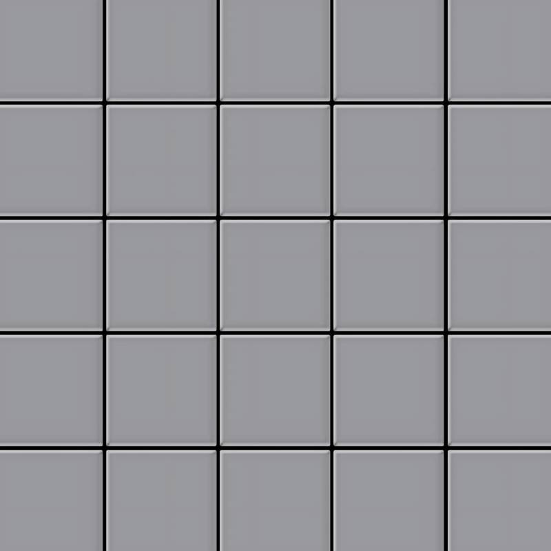 ALLOY Mosaik Fliese Massiv Metall Edelstahl Marine Hochglanz Grau 1,6mm Century-s-s-mm 1 Paket mit 50 Matten 0,5 m2 Grau von ALLOY