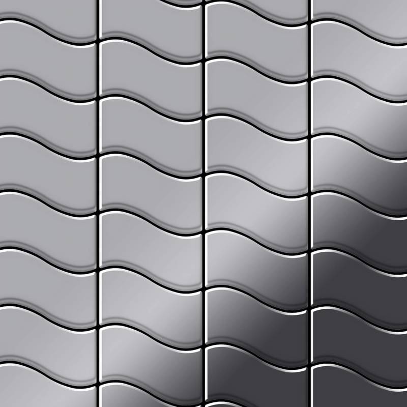 ALLOY Mosaik Fliese Massiv Metall Edelstahl Marine Hochglanz Grau 1,6mm Flux-s-s-mm 1 Paket mit 10 Matten 0,86 m2 Grau ALLOY Mosaik Fliese Massiv Metall Edelstahl Marine Hochglanz Grau 1,6mm Flux-s-s-mm 1 Paket mit 10 Matten 0,86 m2 Grau von ALLOY