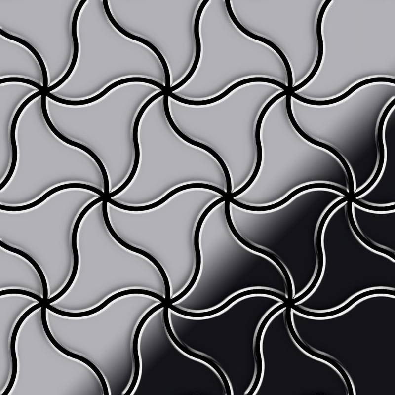 ALLOY Mosaik Fliese Massiv Metall Edelstahl Marine Hochglanz Grau 1,6mm Ninja-s-s-mm 1 Paket mit 10 Matten 0,67 m2 Grau ALLOY Mosaik Fliese Massiv Metall Edelstahl Marine Hochglanz Grau 1,6mm Ninja-s-s-mm 1 Paket mit 10 Matten 0,67 m2 Grau von ALLOY