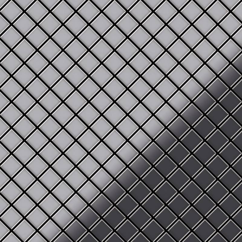 ALLOY Mosaik Fliese Massiv Metall Edelstahl Marine Hochglanz Grau Diamond-s-s-mm 1 Paket mit 10 Matten 0,91 m2 Grau ALLOY Mosaik Fliese Massiv Metall Edelstahl Marine Hochglanz Grau Diamond-s-s-mm 1 Paket mit 10 Matten 0,91 m2 Grau von ALLOY