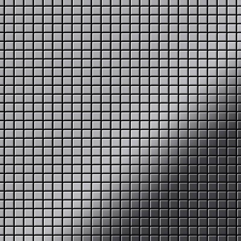 ALLOY Mosaik Fliese Massiv Metall Edelstahl Marine Hochglanz Grau Glomesh-s-s-mm 1 Paket mit 10 Matten 1,07 m2 Grau von ALLOY