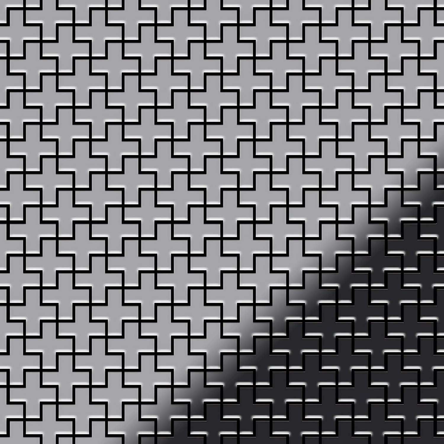 ALLOY Mosaik Fliese Massiv Metall Edelstahl Marine Hochglanz Grau Swiss Cross-s-s-mm 1 Paket mit 10 Matten 0,88 m2 Grau ALLOY Mosaik Fliese Massiv Metall Edelstahl Marine Hochglanz Grau Swiss Cross-s-s-mm 1 Paket mit 10 Matten 0,88 m2 Grau von ALLOY