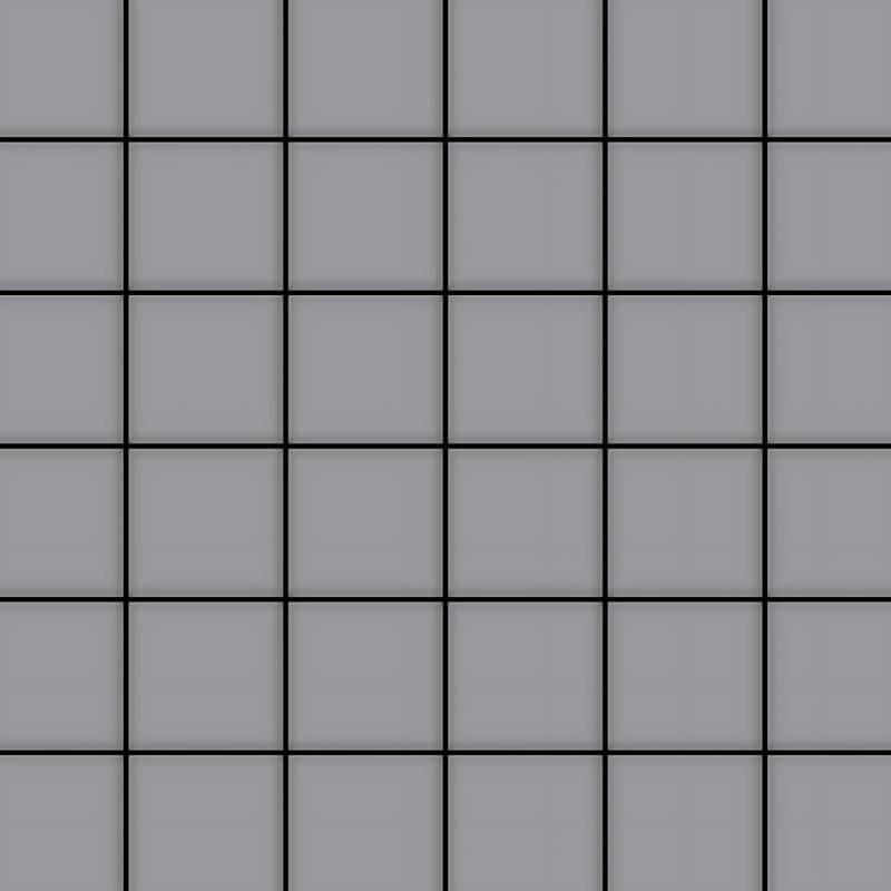ALLOY Mosaik Fliese Massiv Metall Edelstahl Matt Grau 1,6mm Stark Cinquanta-s-s-ma 1 Paket mit 10 Matten 0,94 m2 Grau von ALLOY
