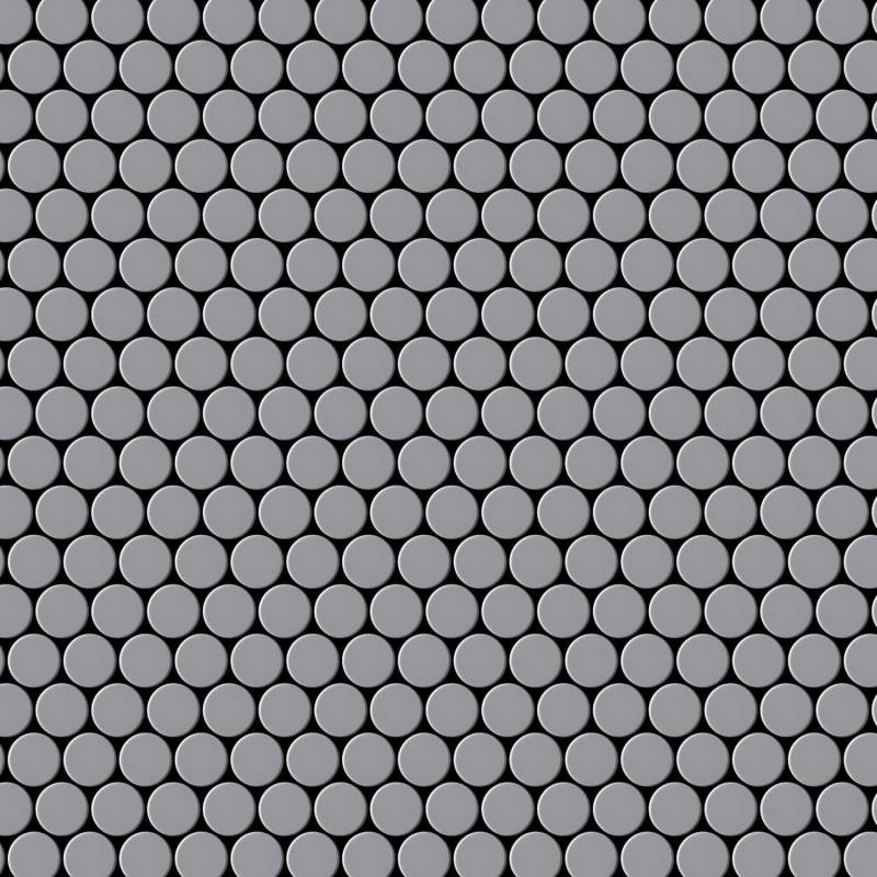 ALLOY Mosaik Fliese Massiv Metall Edelstahl Matt Grau 1,6mm Stark Penny-s-s-ma 1 Paket mit 10 Matten 0,88 m2 Grau ALLOY Mosaik Fliese Massiv Metall Edelstahl Matt Grau 1,6mm Stark Penny-s-s-ma 1 Paket mit 10 Matten 0,88 m2 Grau von ALLOY